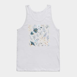 Ice Blue Fantasy Garden Tank Top